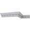 Ekena Millwork 4 1/2"H x 3 1/2"P x 5 3/4"F x 94 1/2"L Hampshire Crown Moulding MLD05X04X06HA - alternate 2